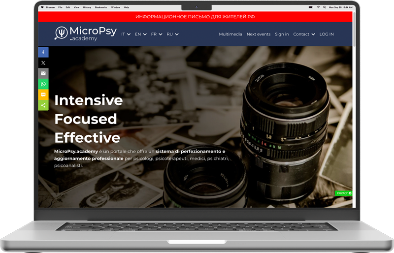 micropsy.academy - Piattaforma di e-learning